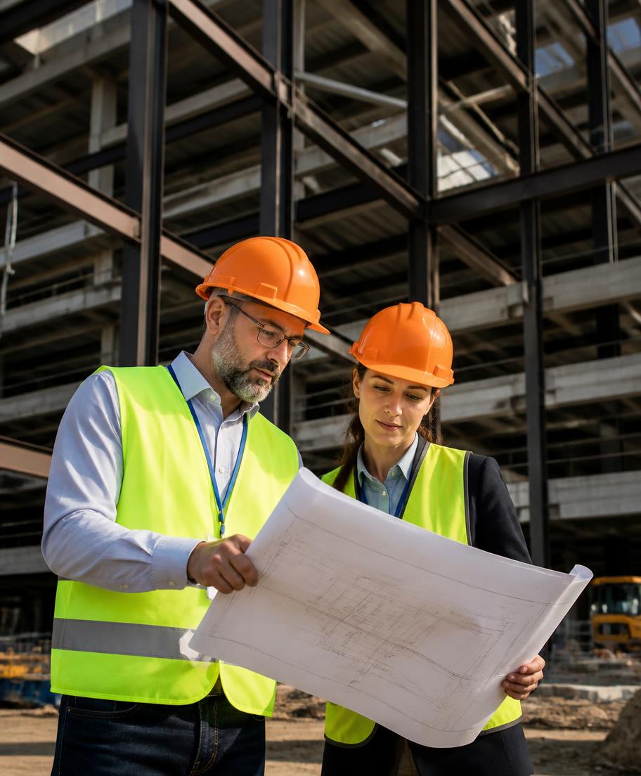 HSE Horizon consultants at work on an industrial site
